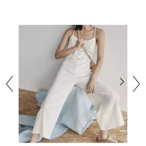 Madewell flowy textured romper size xxs